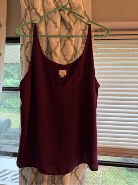 a new day Plum Satin V-Neck Camisole